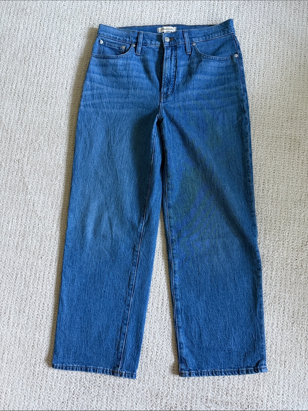 Classic High-Rise Straight Leg Women's Jeans - Blue